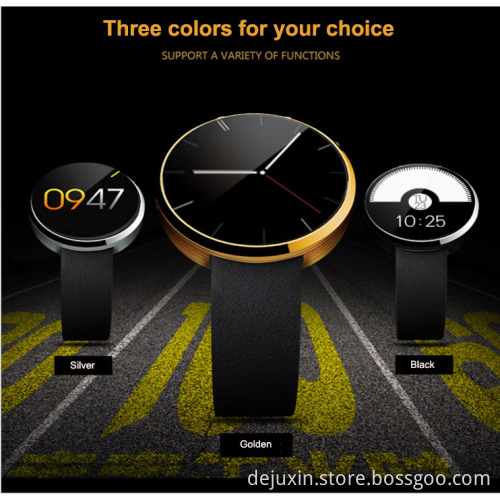 DM360 Bluetooth Smart Watch with heart rate fitness tracker Sport wristwatch for Ios and Android Phone watch for Men Women Gold